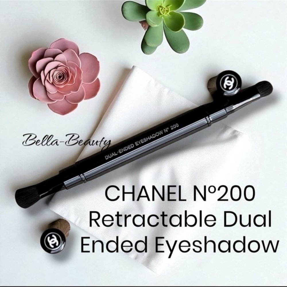 Chanel N°200 Retractable Dual-Ended Eyeshadow Brush N°200 ~NEW~ - Picture 2 of 14